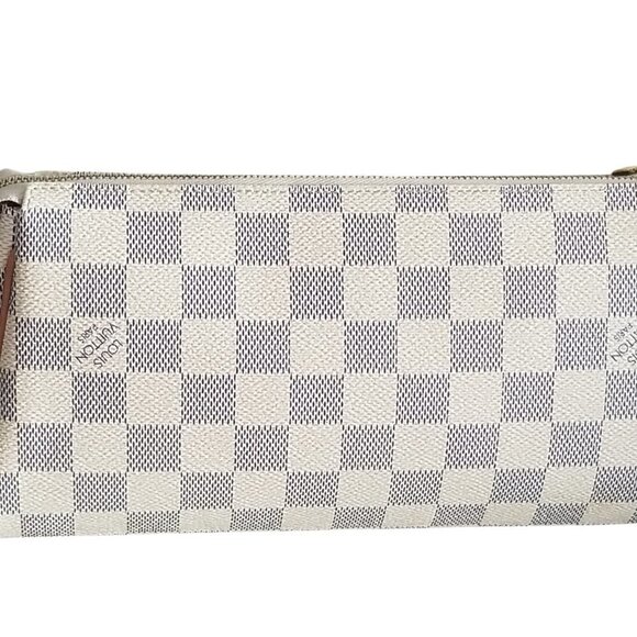 Authentic Louis Vuitton Eva Damier Azur Wristlet Handbag - Picture 5 of 14